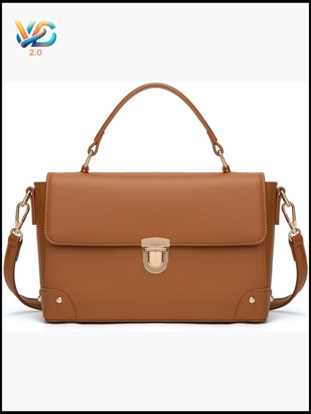 Small Square Crossbody Purse with Top Handle